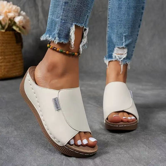 Greta Women's Platform Sandals - styled view