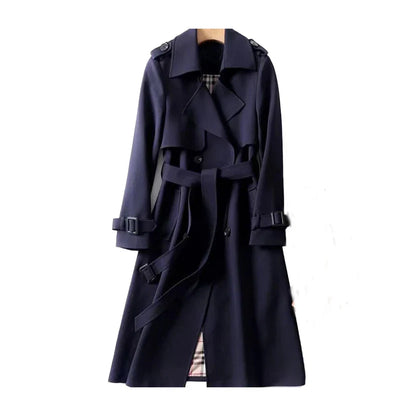 Vienna Women's Trench Coat - fabric and finish detail