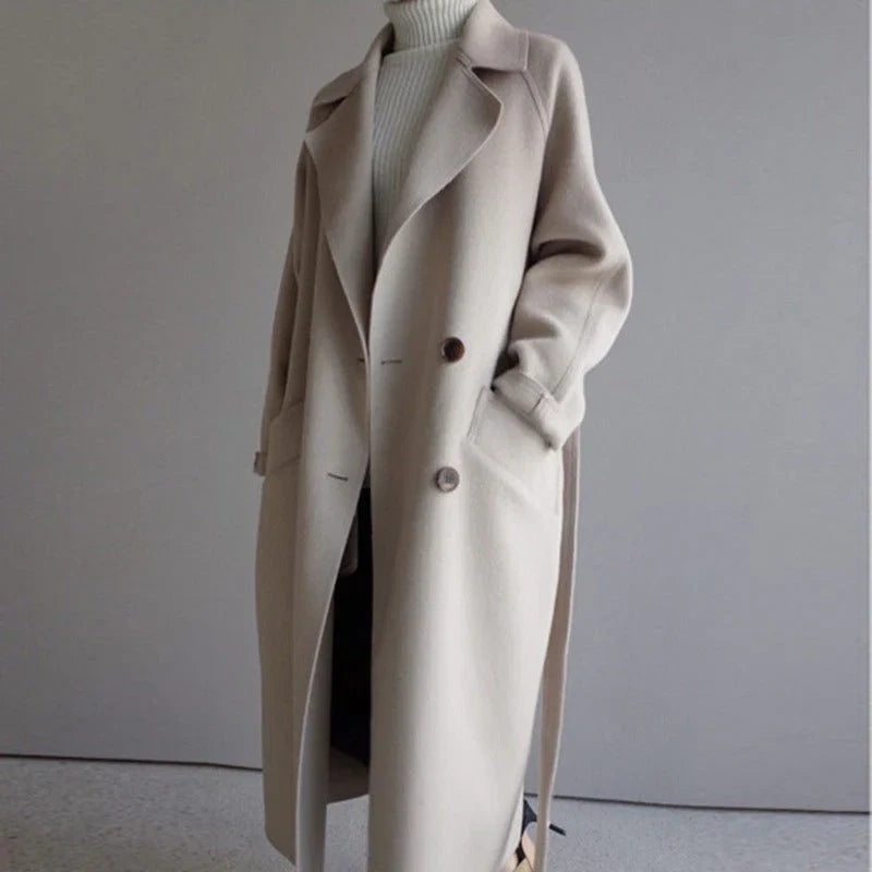 Kaia Women's Trench Coat - styled view