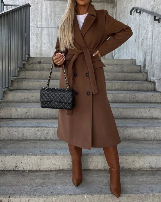 Verity Women's Trench Coat - styled view