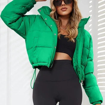 Elise Women's Puffer Jacket - flat lay