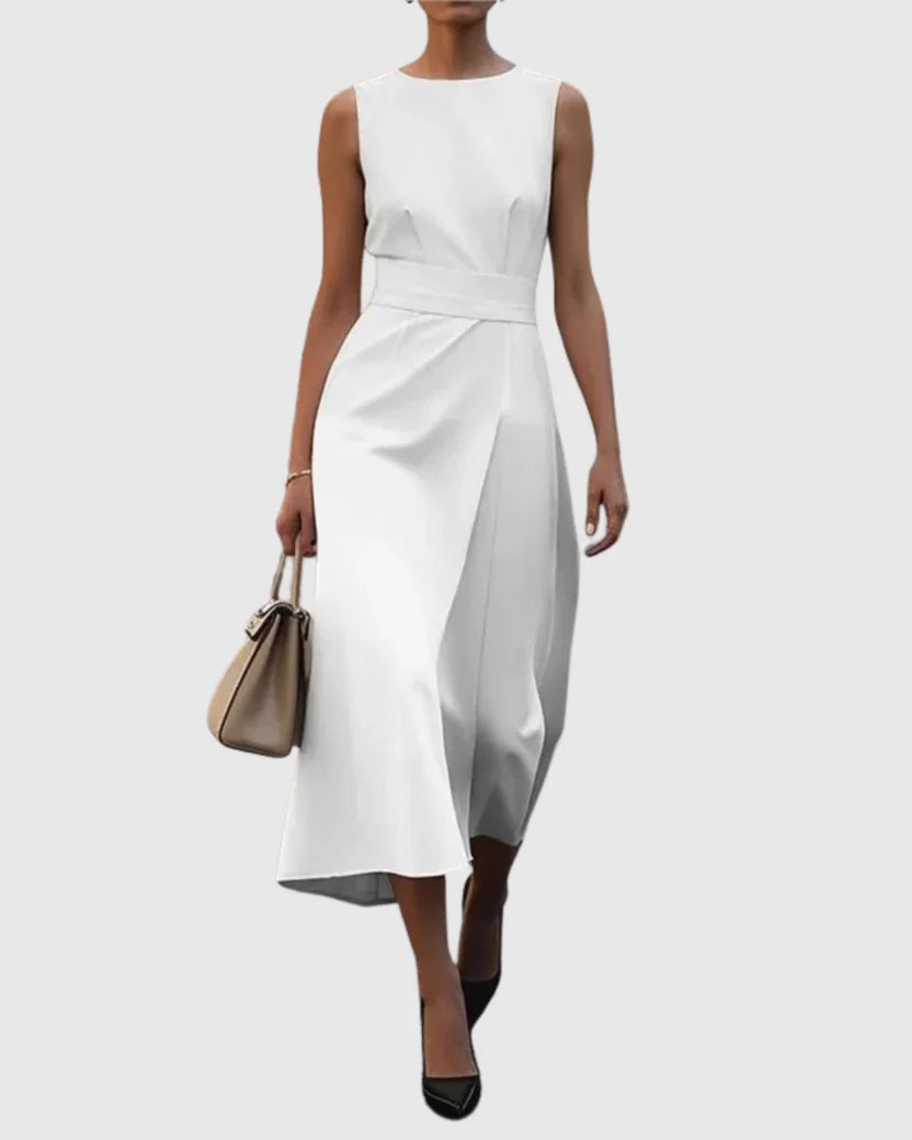 Cleo Women's Midi Dress - fabric and finish detail
