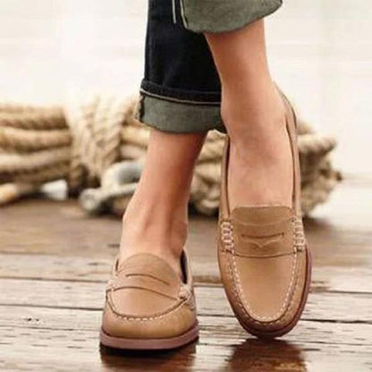 Romy Women's Loafers - fabric and finish detail