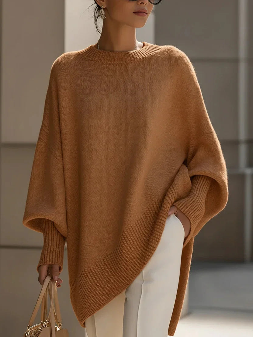 Ava Women's Oversized Sweater - flat lay