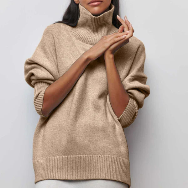 Vienna Women's Oversized Sweater - fabric and finish detail