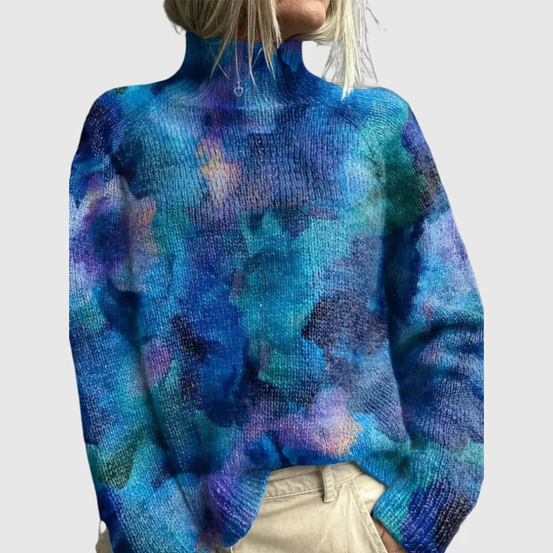 Rosa Women's Printed Sweater - styled view