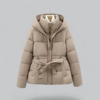 Cleo Women's Puffer Jacket - fabric and finish detail