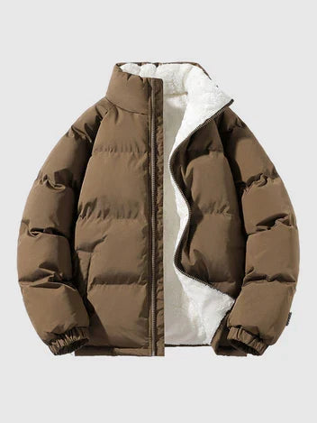 Cleo Women's Puffer Jacket | Black, Beige