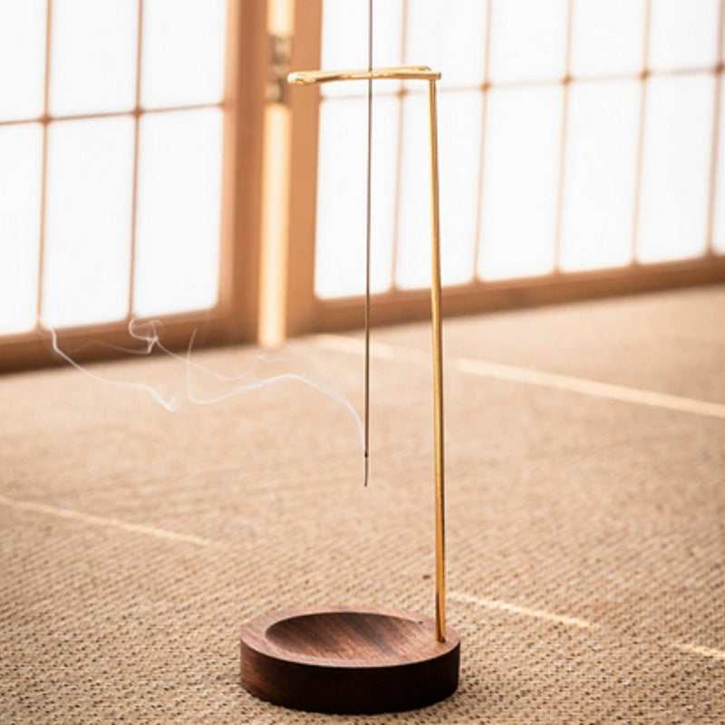 Wooden Incense Burner | Metal Holder