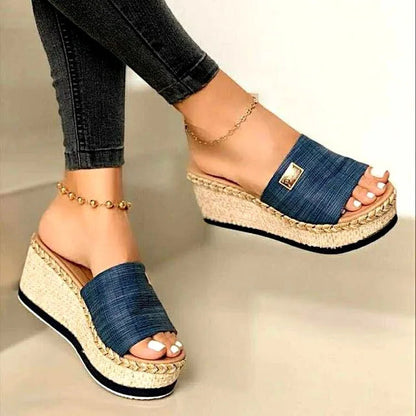 Romy Women's Platform Sandals - styled view
