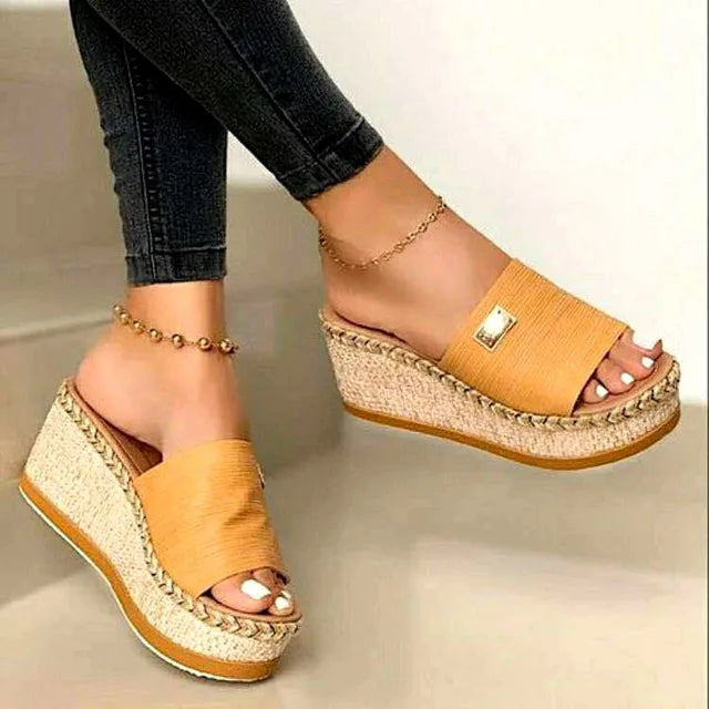 Romy Women's Platform Sandals - back view