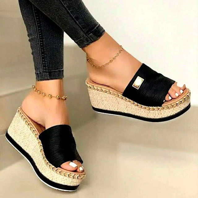 Romy Women's Platform Sandals | Open Toe, Slip-on