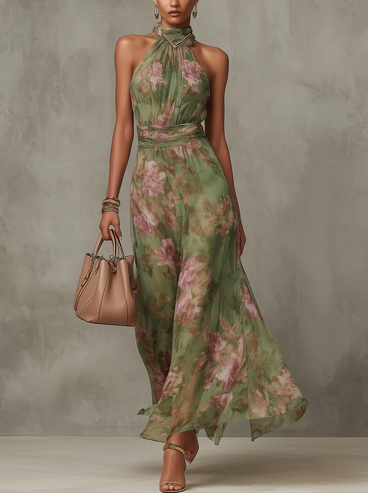 Yvette Women's Adjustable Maxi Dress - front view