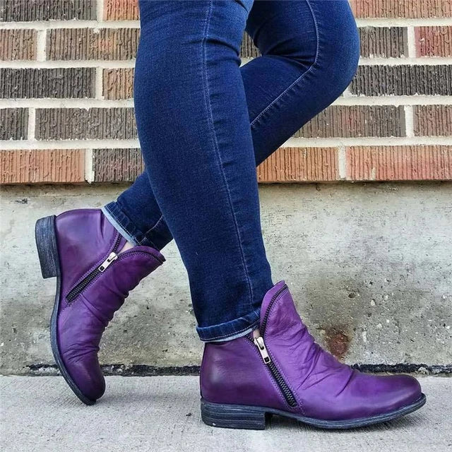 Nadia Women's Ankle Boots - fabric and finish detail