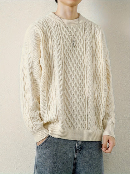Rowan Women's Cable Knit Sweater - close-up detail