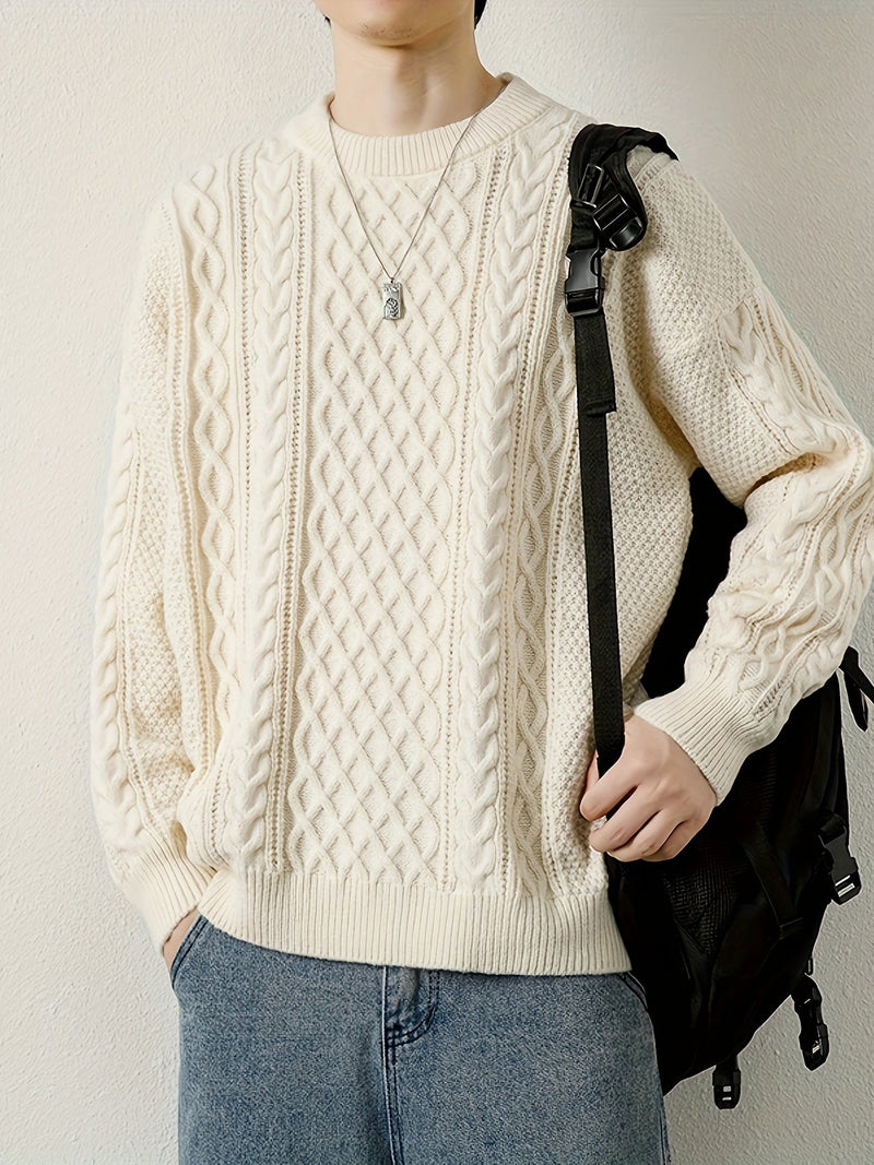 Rowan Women's Cable Knit Sweater - shown in use