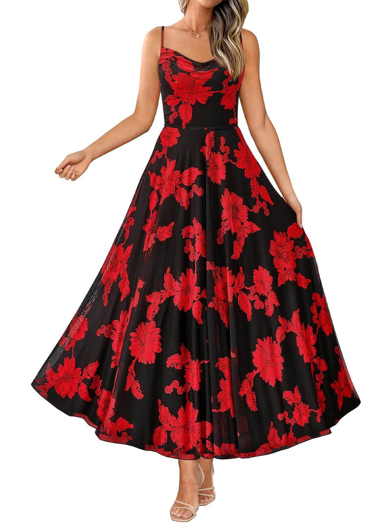Maya Women's Floral Maxi Dress - front view