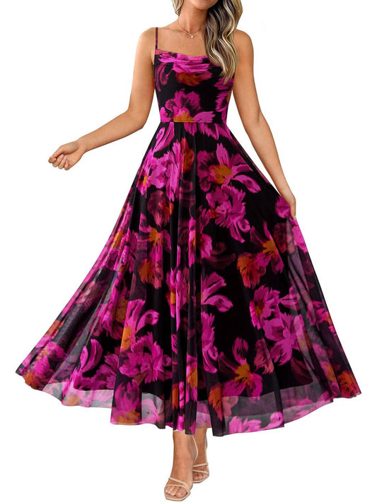 Maya Women's Floral Maxi Dress - styled view