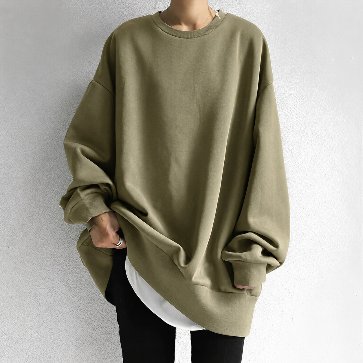 Anouk Women's Oversized Sweater - styled view