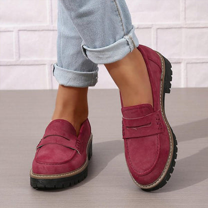 Hattie Women's Platform Loafers - fabric and finish detail