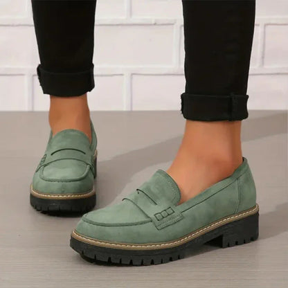 Hattie Women's Platform Loafers - back view