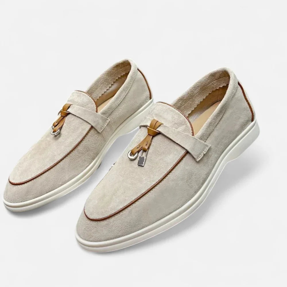 Ambrose Men's Suede Loafers - back view