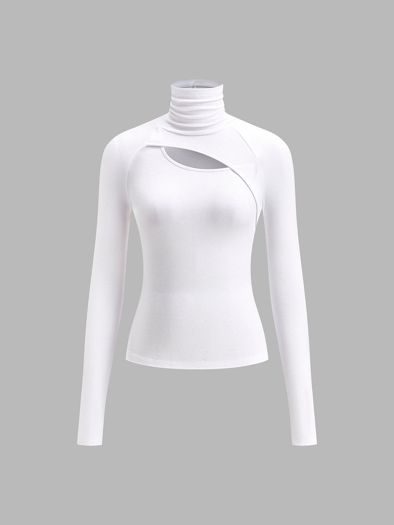 Faye Women's Asymmetric Top - close-up detail