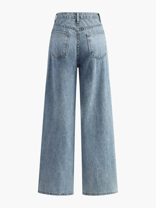 Zadie Women's Asymmetric Jeans - styled view