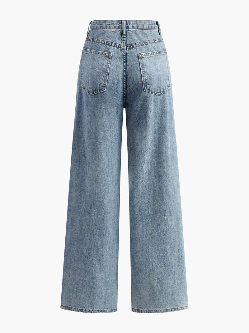Zadie Women's Asymmetric Jeans - styled view