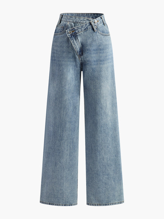 Zadie Women's Asymmetric Jeans - front view