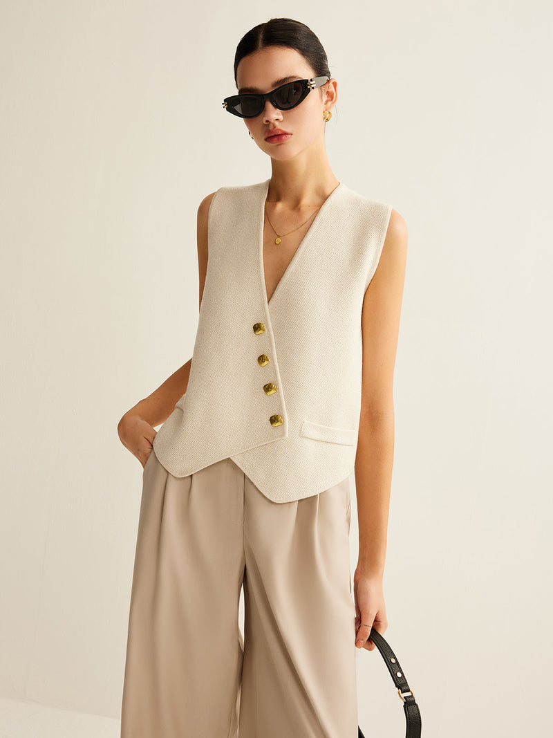 Perla Women's Asymmetric Sweater - front view