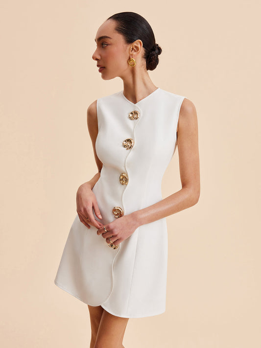 Ines Women's Asymmetric Dress - front view