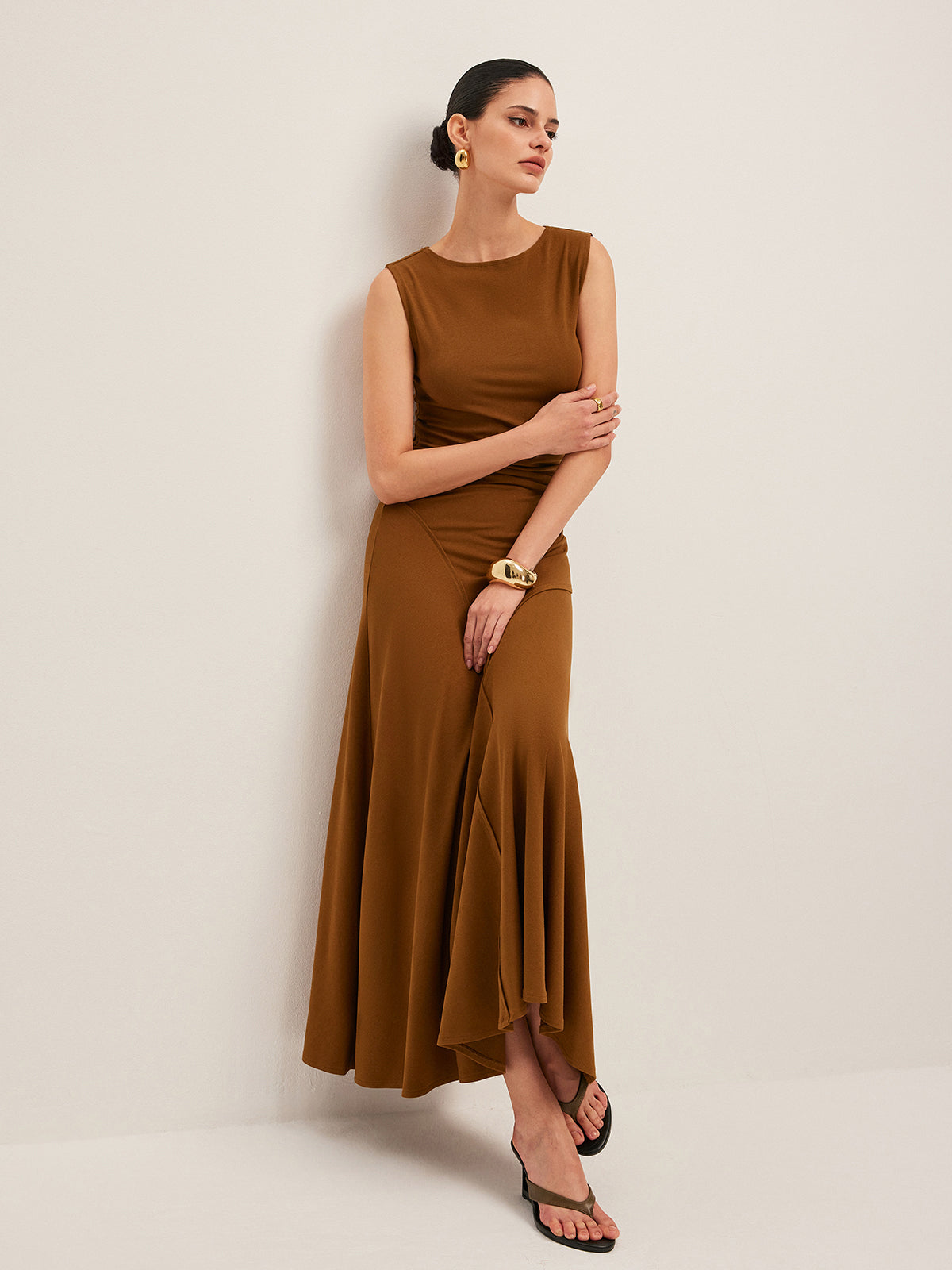 Sienna Women's Asymmetric Dress - back view