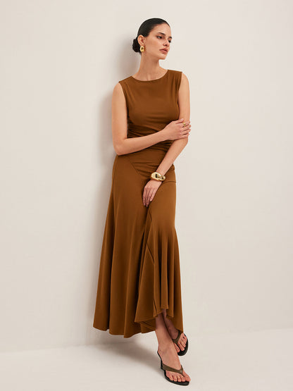 Sienna Women's Asymmetric Dress - back view
