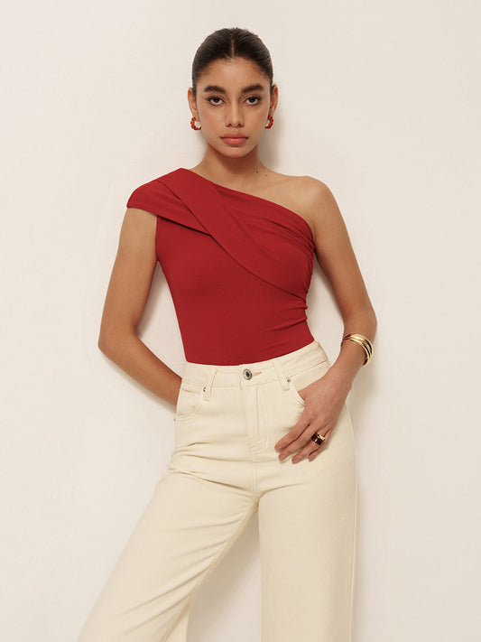 Liana Women's Asymmetric Top - front view