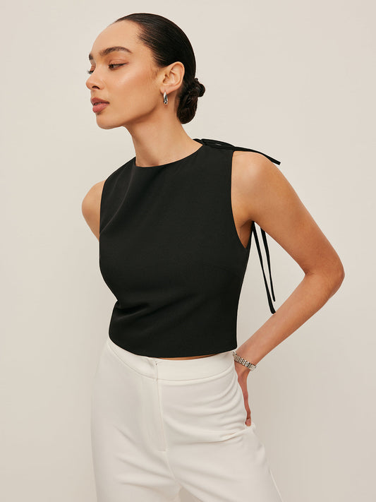 Vienna Women's Asymmetric Top - styled view