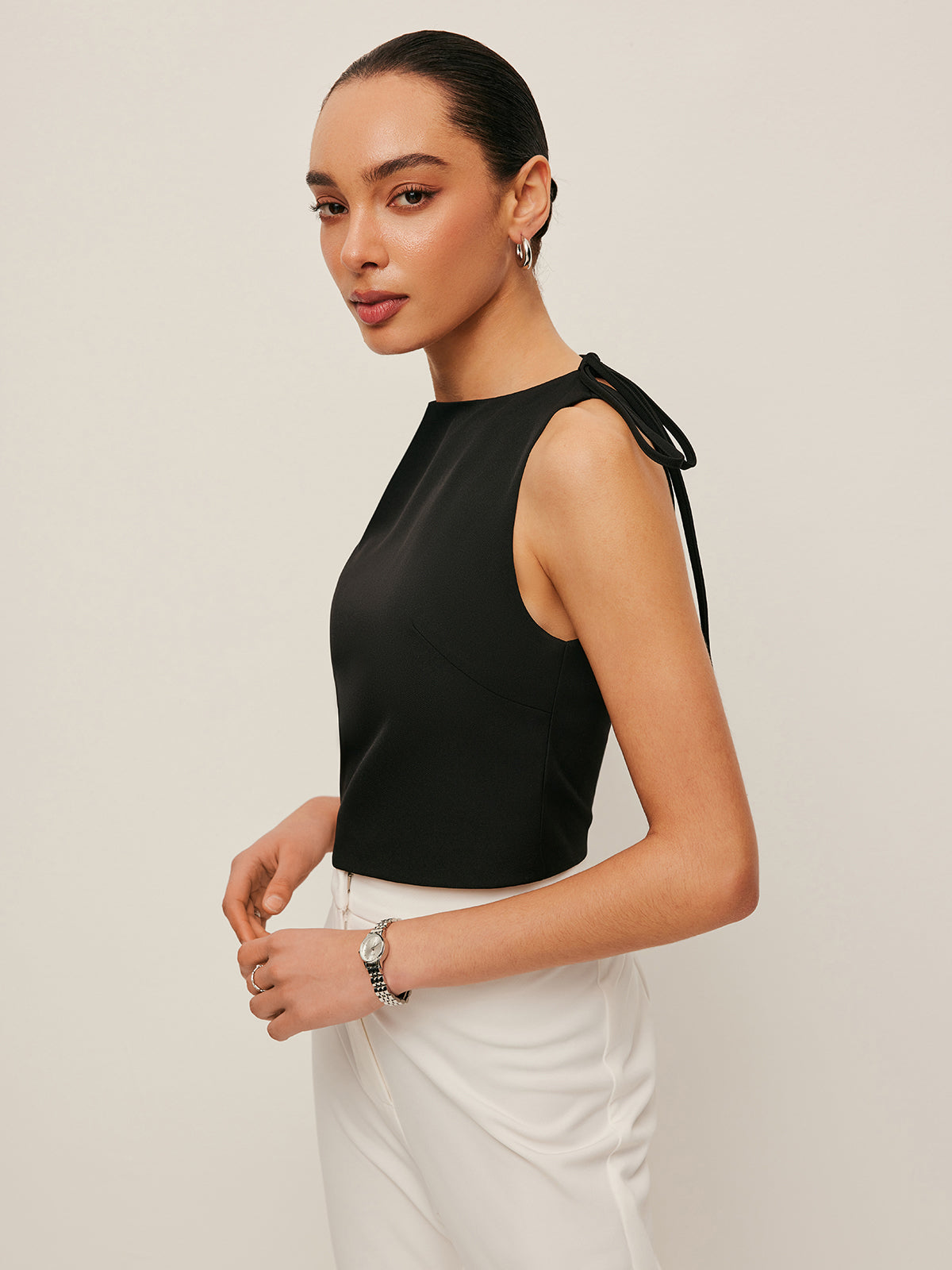 Vienna Women's Asymmetric Top - back view