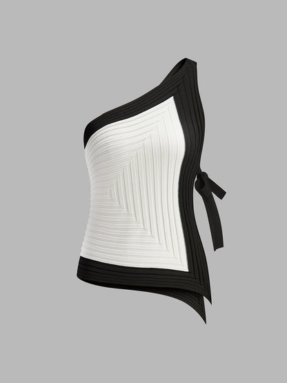 Genevieve Women's Asymmetric Top - front view
