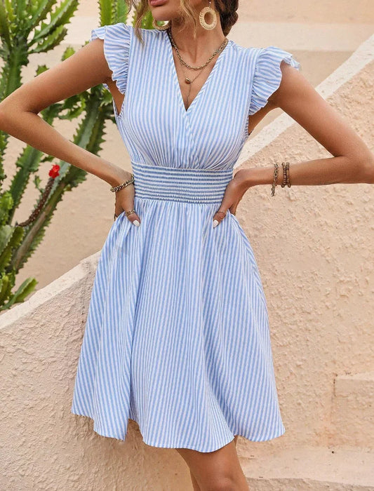 Eloise Women's Stripes Sundress - styled view
