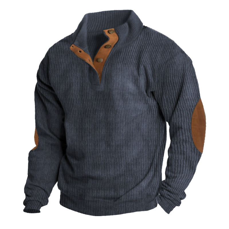 Isaac Men's Sweater - fabric and finish detail