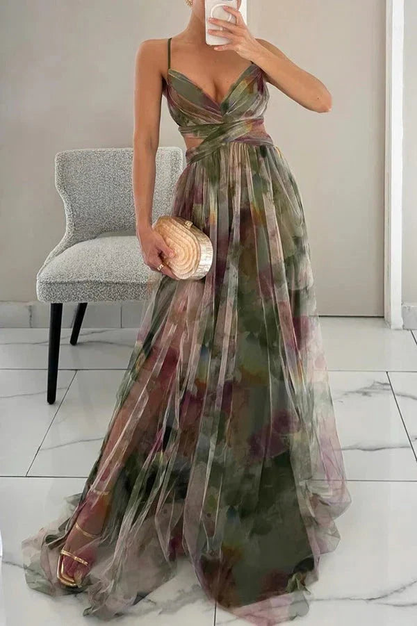 Kaia Women's Floral Maxi Dress - styled view