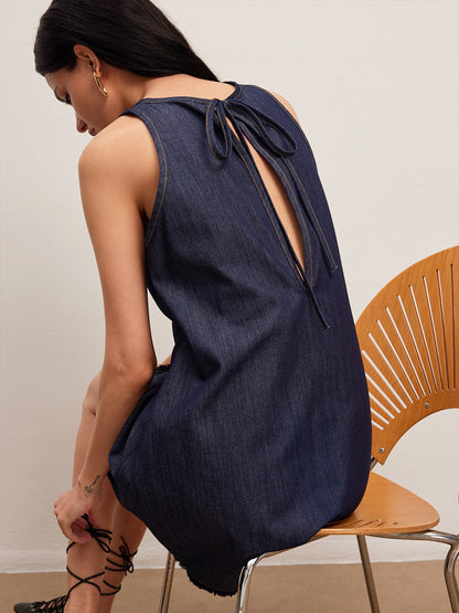 Paloma Women's Oversized Dress - fabric and finish detail