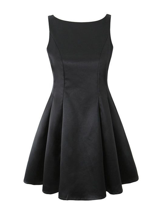 Noor Women's Satin Dress - front view