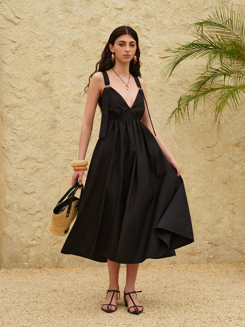 Talia Women's Dress - fabric and finish detail