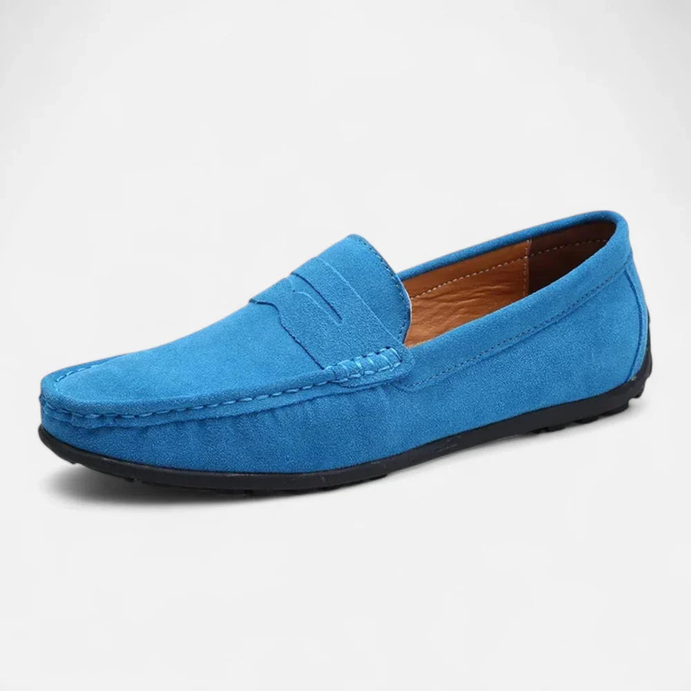 Griffin Men's Suede Loafers - full-length view