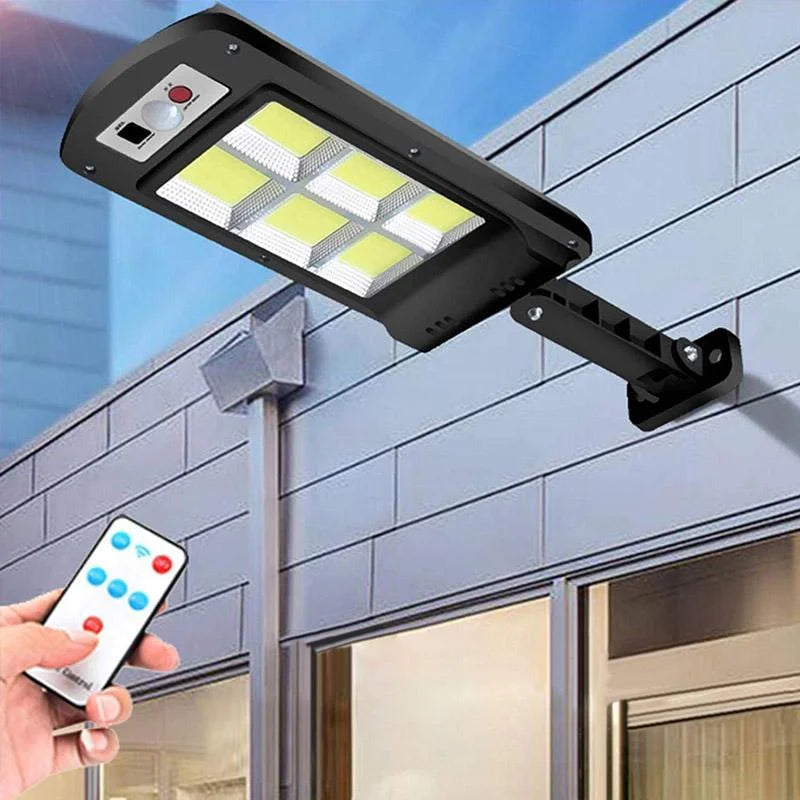 Linden Solar Lamp - shown in use