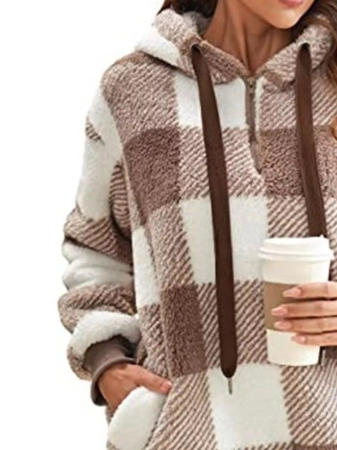 Faye Women's Plaid Sweater - full-length view
