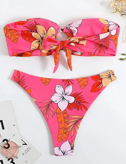 Maren Women's Floral Swimsuit - styled view