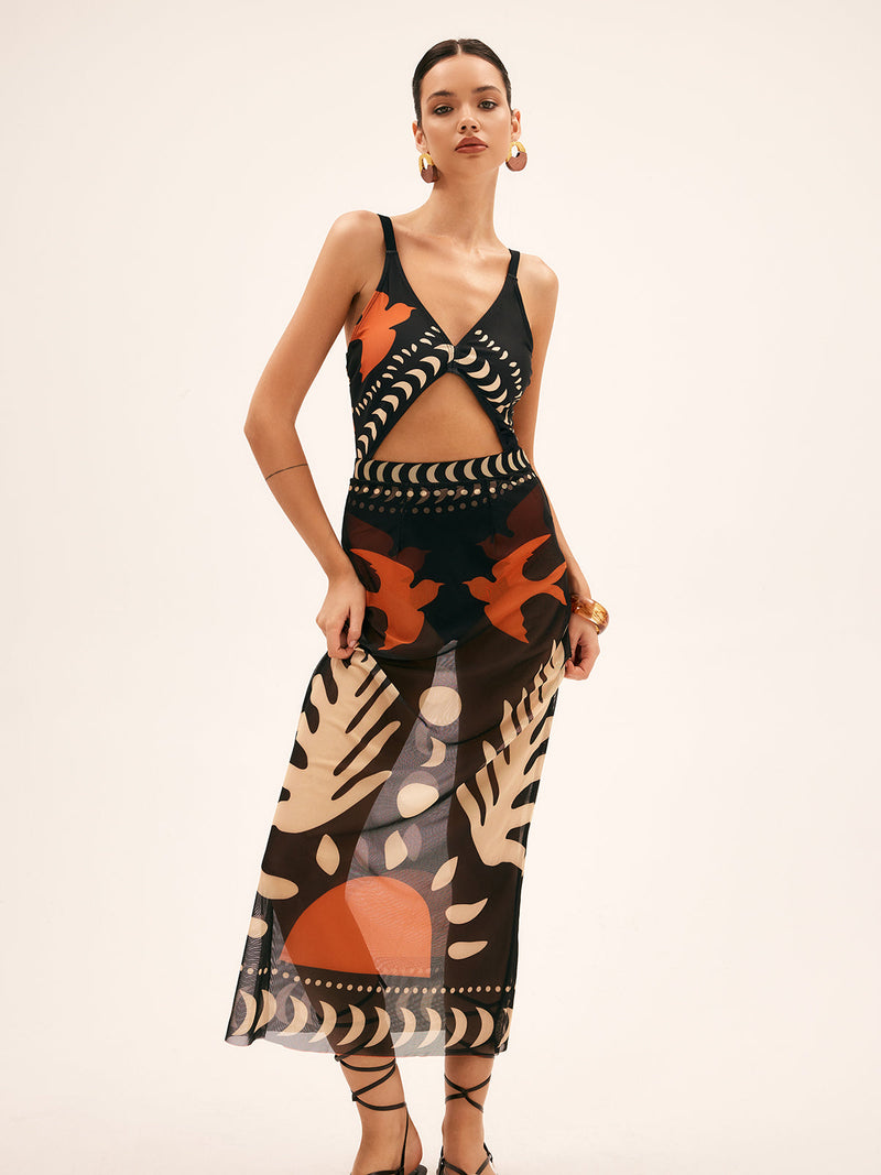 Juno Women's Cover-up | Mesh, Maxi