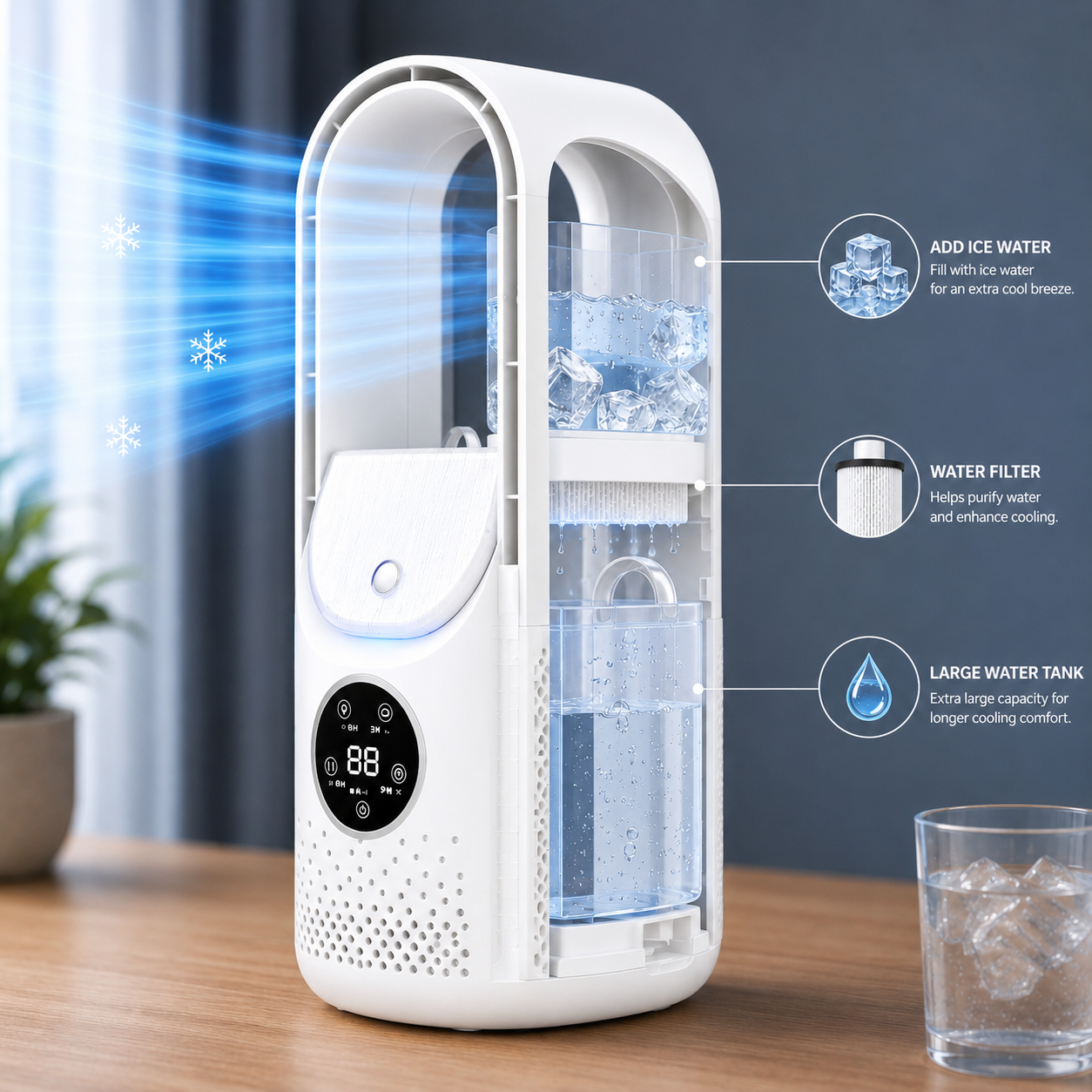 Bay Portable Air Conditioner - full-length view